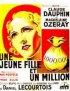 Постер «Une jeune fille et un million»