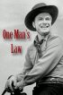 Постер «One Man's Law»