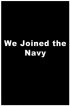 Постер «We Joined the Navy»