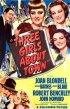 Постер «Three Girls About Town»