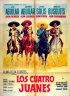 Постер «Los cuatro Juanes»