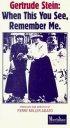 Постер «Gertrude Stein: When This You See, Remember Me»