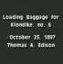 Постер «Loading Baggage for Klondike»