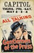 Постер «Gentlemen of the Press»